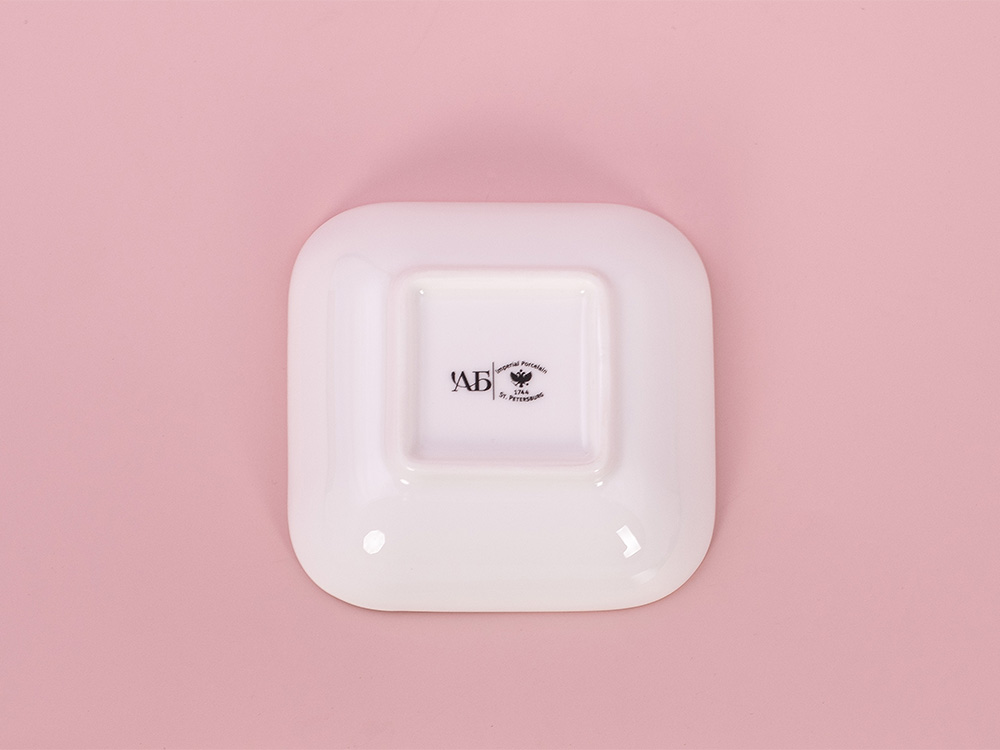 Соусник квадратный, 80мм, коллекция Нежность, серый, арт. 01.00008.21